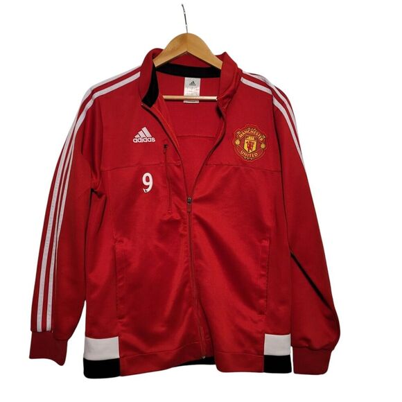Manchester United Football Soccer jacket Top Adidas size Medium - Picture 1 of 9